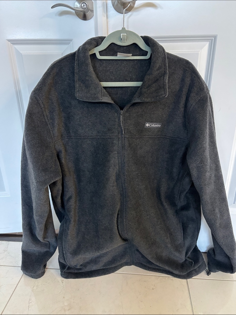 Columbia Men's Dark Gray Full-Zip Fleece Performance Jacket